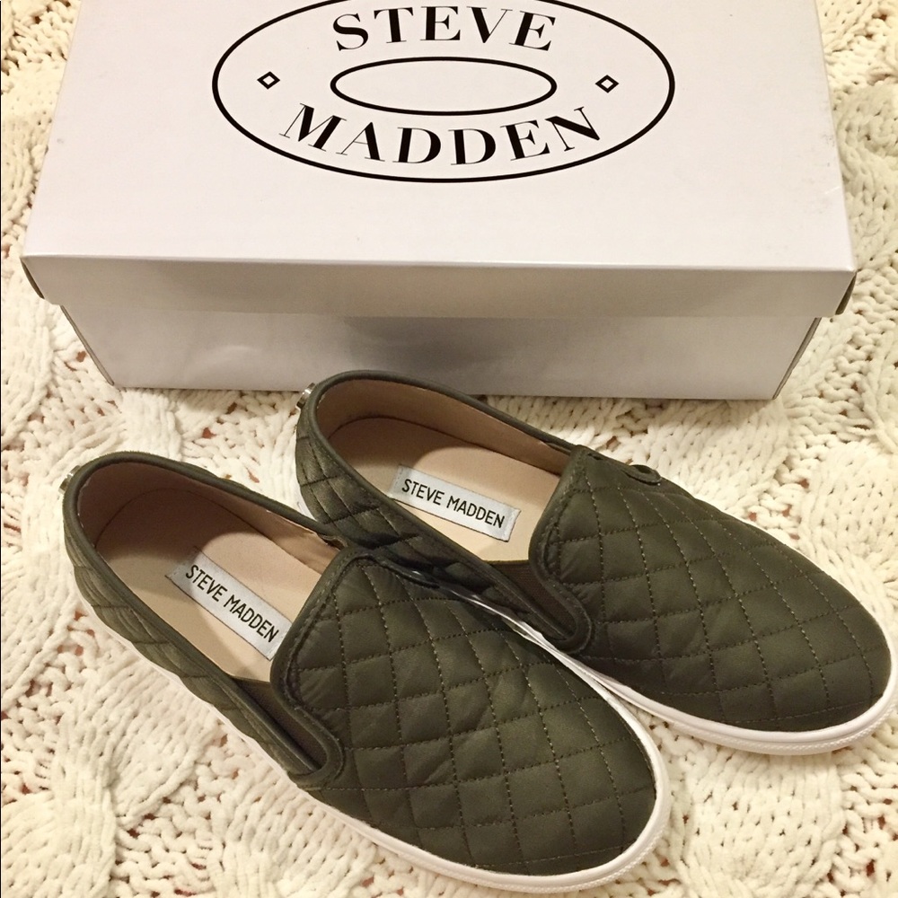 Olive Green Steve Madden Ecentrcq Sneakers